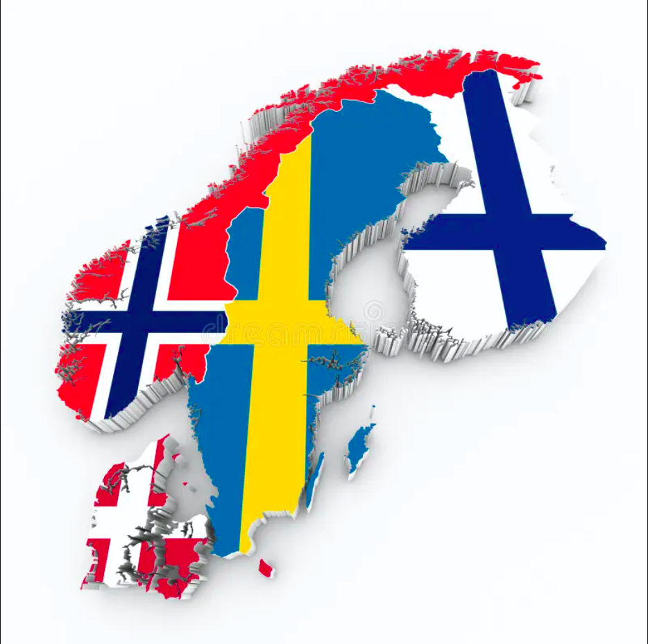 Map of Scandinavian Countries